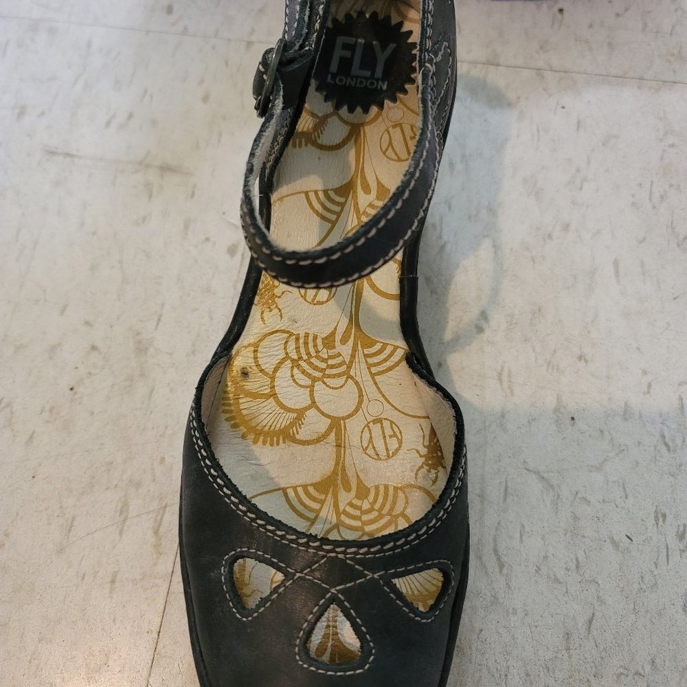 Black Fly London leather shoes, size 10